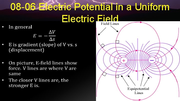 08 -06 Electric Potential in a Uniform Electric Field • 