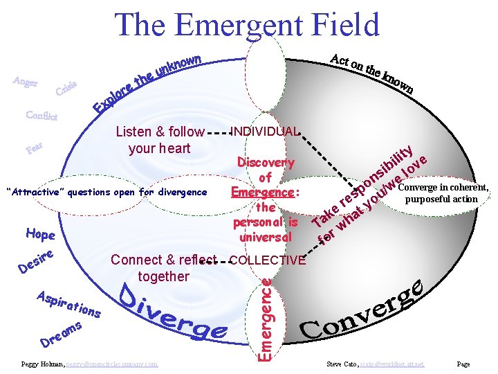The Emergent Field Anger is Cris Conflict Listen & follow your heart Fear “Attractive”