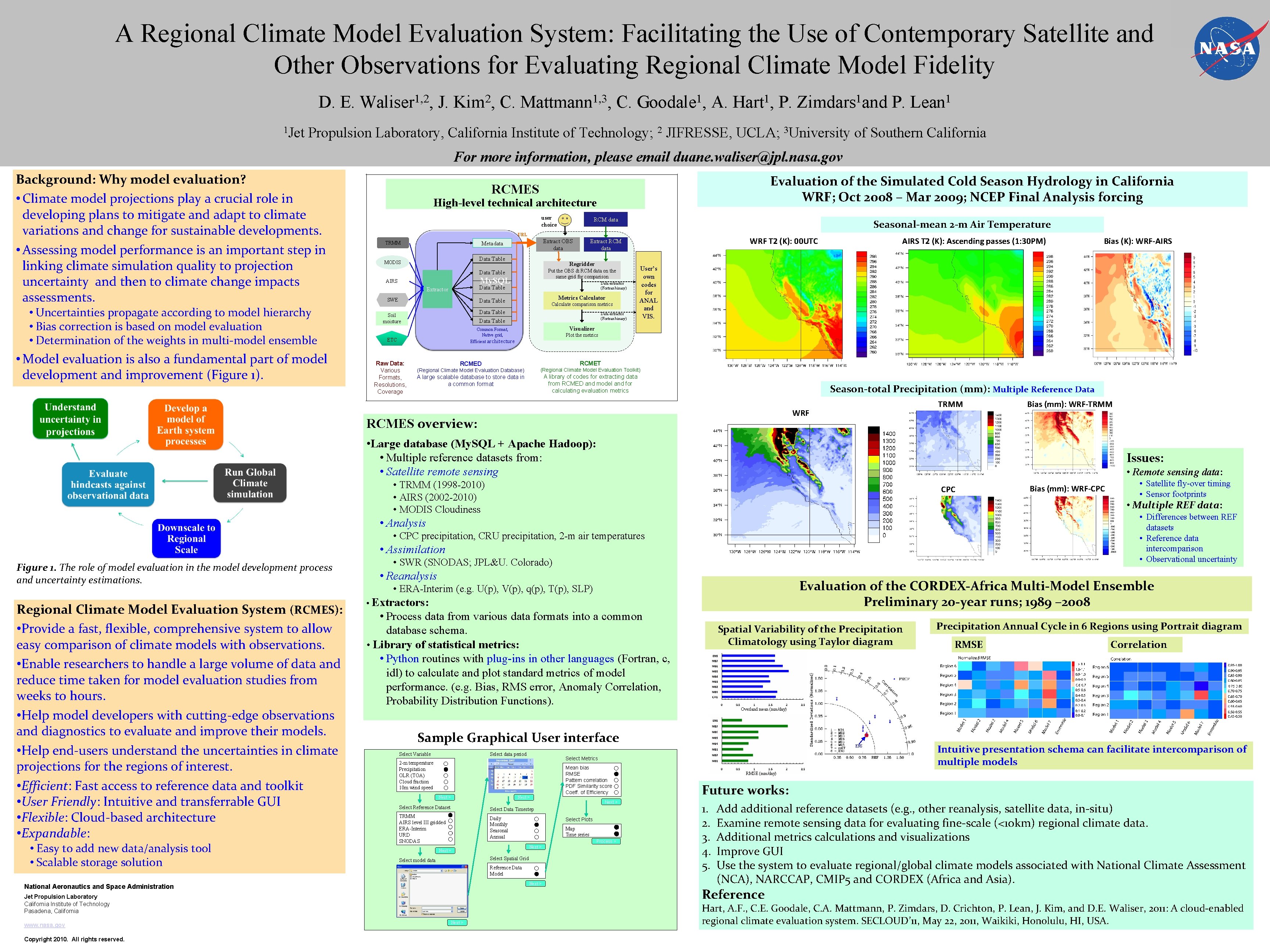 A Regional Climate Model Evaluation System: Facilitating the Use of Contemporary Satellite and Other