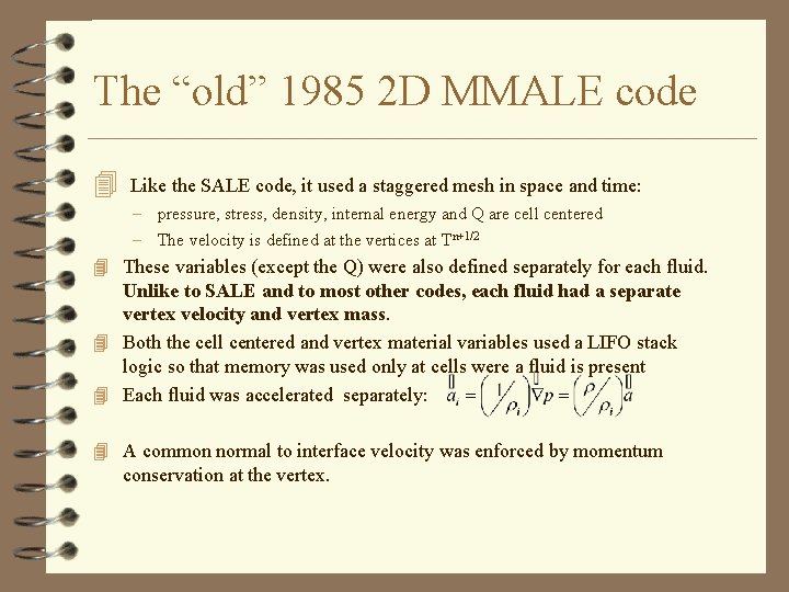 The “old” 1985 2 D MMALE code 4 Like the SALE code, it used