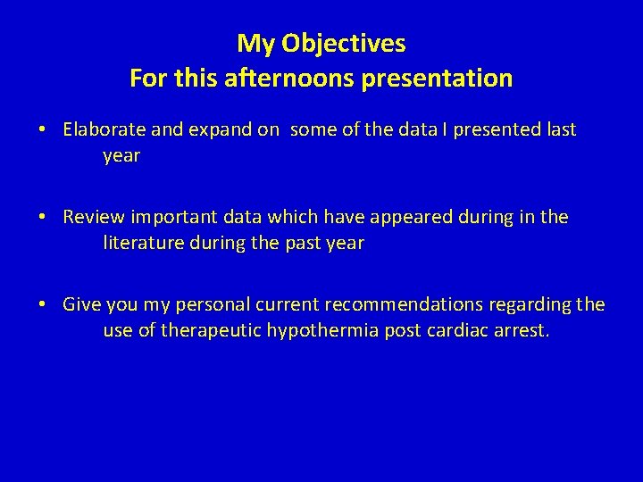 My Objectives For this afternoons presentation • Elaborate and expand on some of the My Objectives For this afternoons presentation • Elaborate and expand on some of the