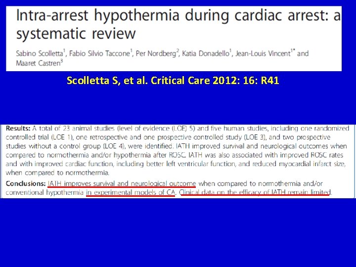 Scolletta S, et al. Critical Care 2012: 16: R 41 Scolletta S, et al. Critical Care 2012: 16: R 41