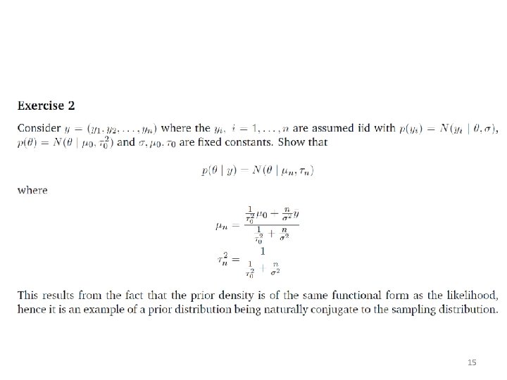 Exercise 2 1 Posterior Inference Suppose You Have