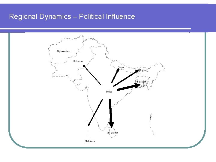 Regional Dynamics – Political Influence 