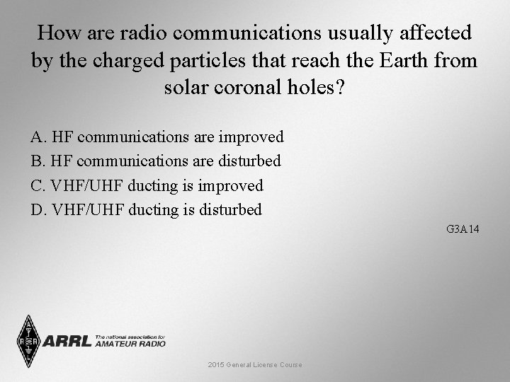 How are radio communications usually affected by the charged particles that reach the Earth