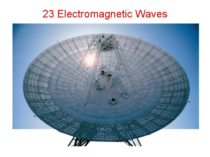 23 Electromagnetic Waves 