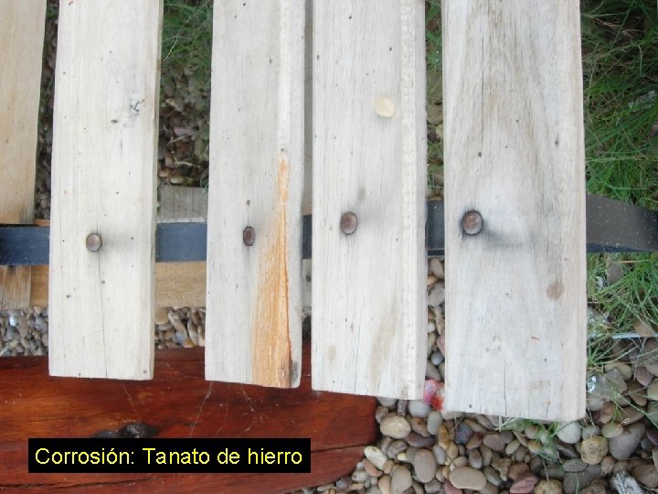 Corrosión: Tanato de hierro 