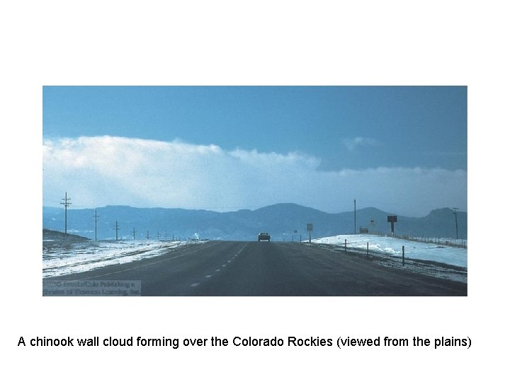 A chinook wall cloud forming over the Colorado Rockies (viewed from the plains) 