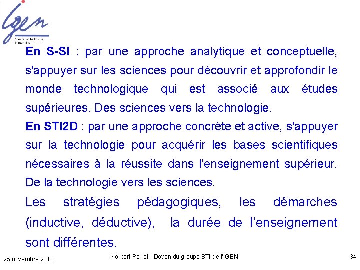 En S-SI : par une approche analytique et conceptuelle, s'appuyer sur les sciences pour