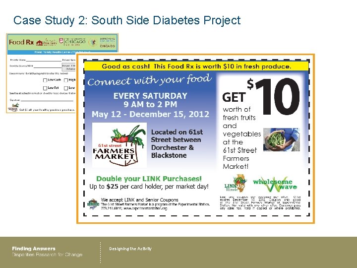 Case Study 2: South Side Diabetes Project Designing the Activity 