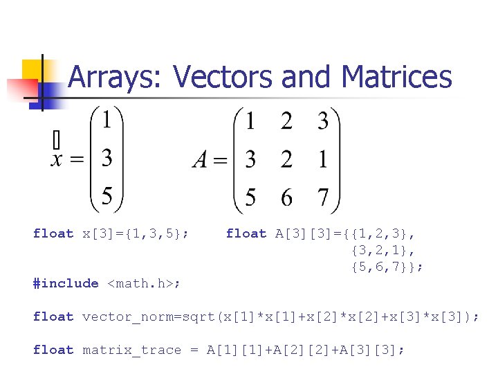 Introduction To C For The Participants Of Practical