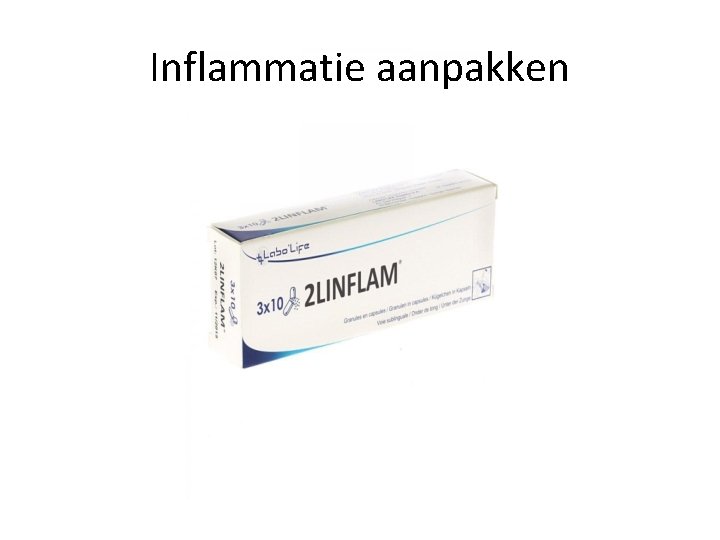 Inflammatie aanpakken 