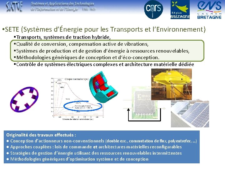 Cliquez pour modifier le style du • SETE (Systèmes d’Énergie pour les Transports et