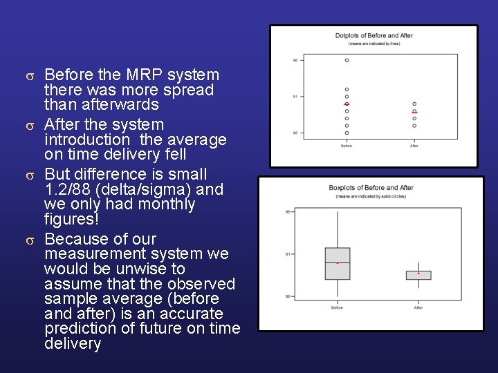 Before the MRP system there was more spread than afterwards s After the system