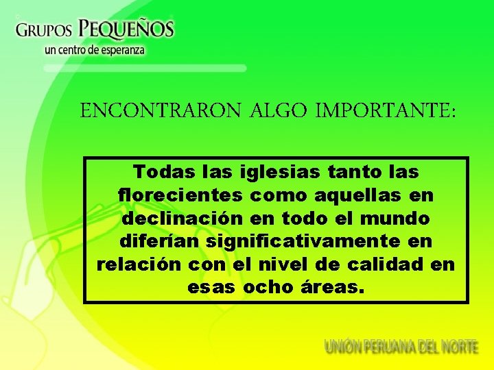 ENCONTRARON ALGO IMPORTANTE: Todas las iglesias tanto las florecientes como aquellas en declinación en