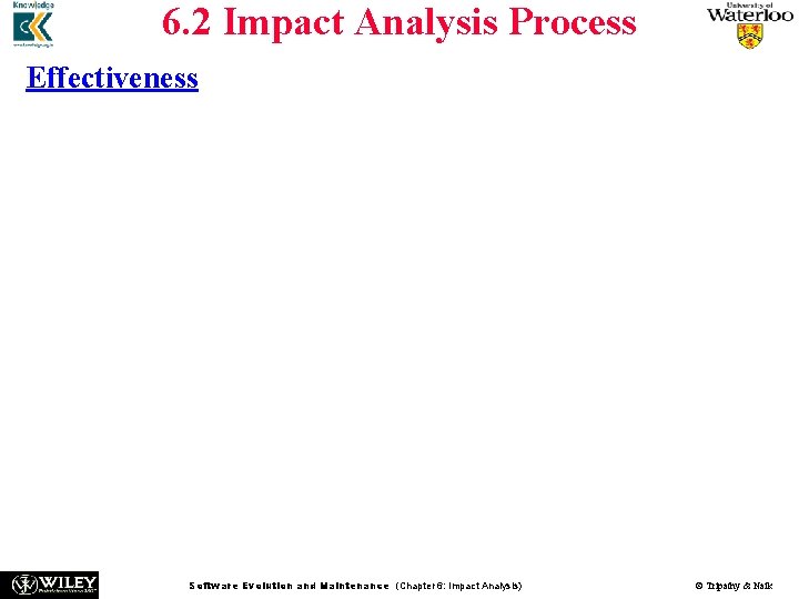 6. 2 Impact Analysis Process Effectiveness Ripple-sensitivity n The set of objects that are