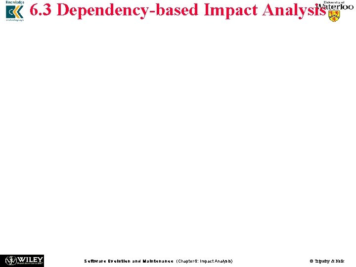 6. 3 Dependency-based Impact Analysis n n n In general, source code objects are