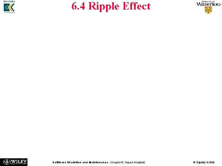 6. 4 Ripple Effect n n n Inconsistency can propagate from those sources to