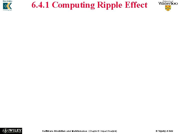 6. 4. 1 Computing Ripple Effect n n n A matrix Vm is used