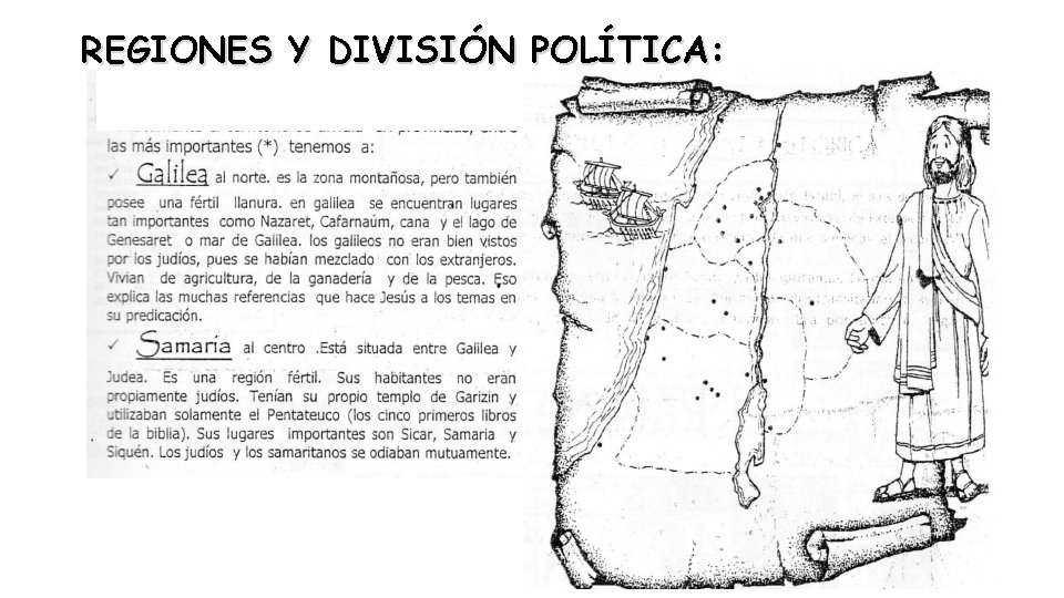 REGIONES Y DIVISIÓN POLÍTICA: 
