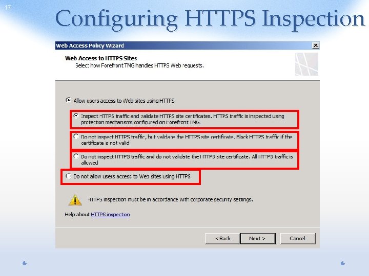 17 Configuring HTTPS Inspection 