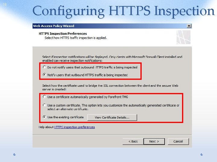 18 Configuring HTTPS Inspection 