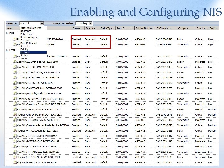 Enabling and Configuring NIS 