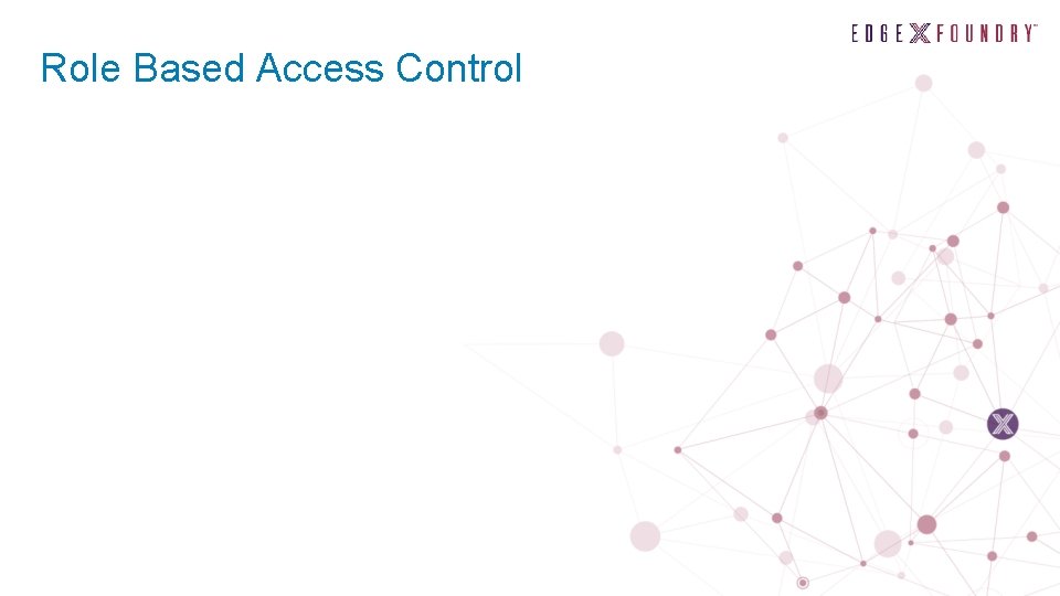 Role Based Access Control 