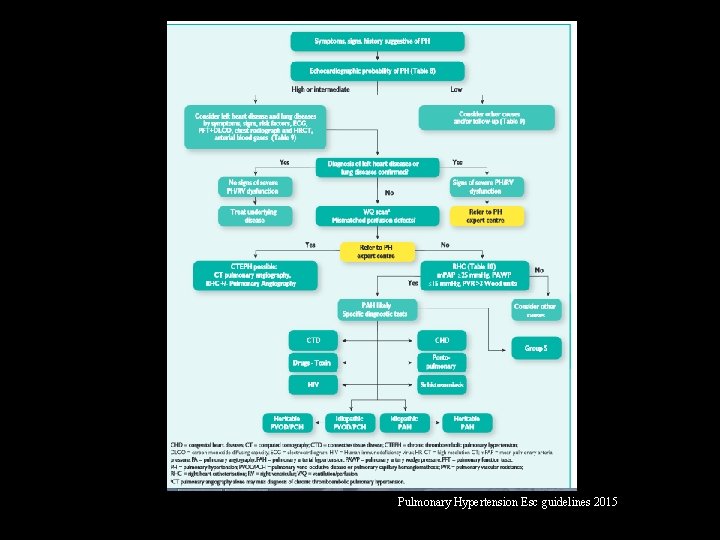 Pulmonary Hypertension Esc guidelines 2015 