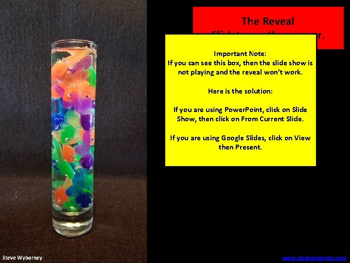 20 fish The Reveal Click to see the answer. Important Note: If you can