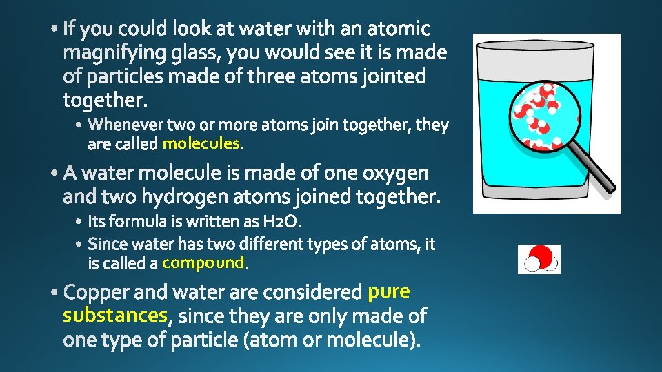 molecules compound substances pure 