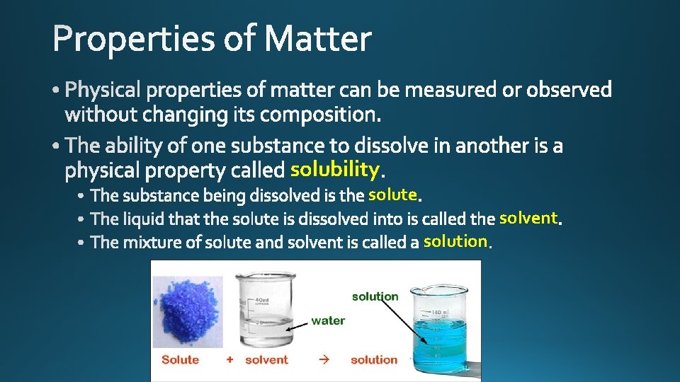 solubility solute solvent solution 