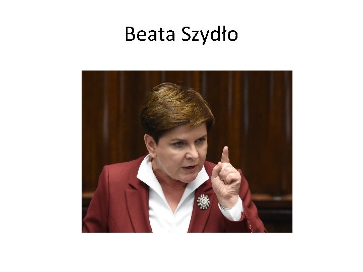 Beata Szydło 