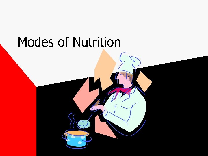 Modes of Nutrition 