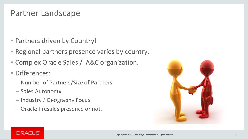 Partner Landscape • Partners driven by Country! • Regional partners presence varies by country.
