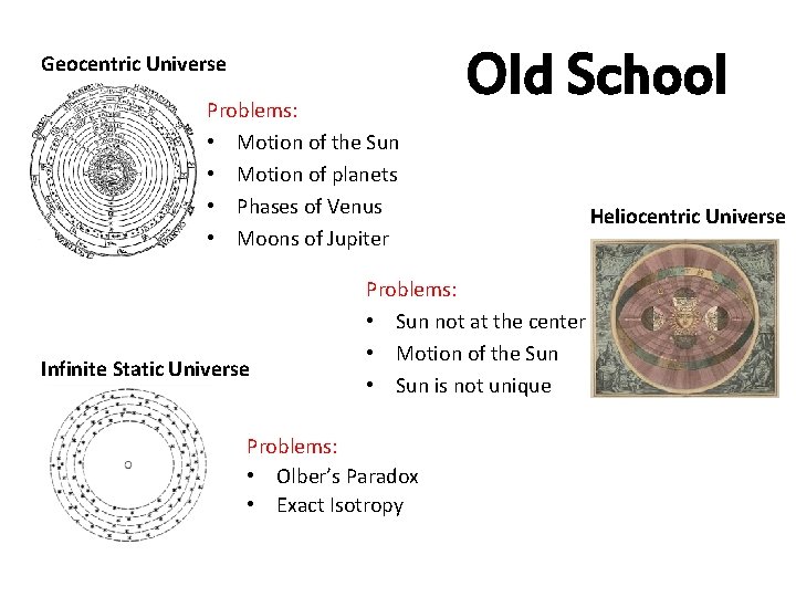 Geocentric Universe Problems: • Motion of the Sun • Motion of planets • Phases