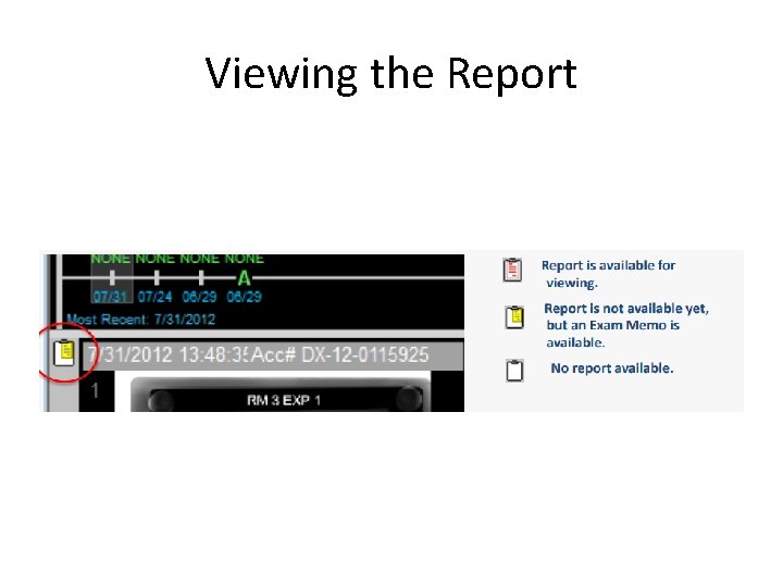 Viewing the Report 