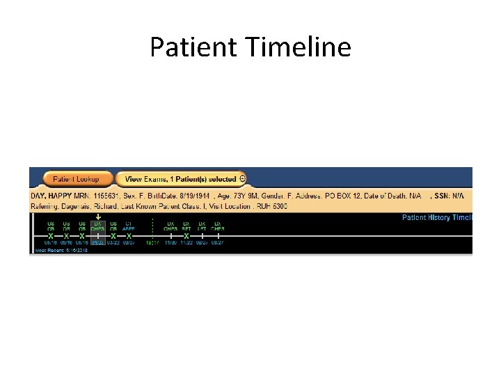 Patient Timeline 
