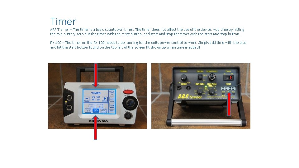 Timer ARP Trainer – The timer is a basic countdown timer. The timer does