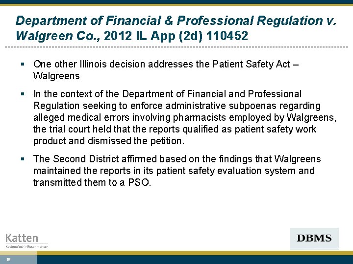 Department of Financial & Professional Regulation v. Walgreen Co. , 2012 IL App (2