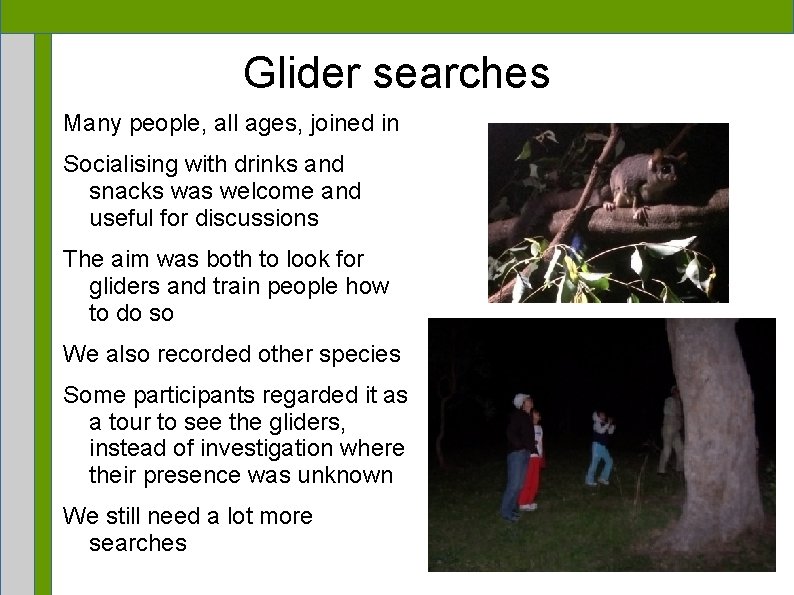 Glider searches Many people, all ages, joined in Socialising with drinks and snacks was