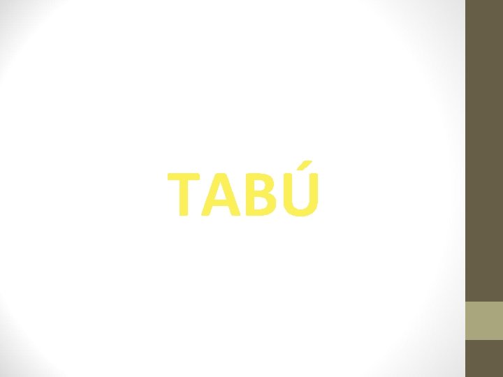 TABÚ 