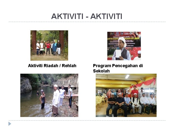 AKTIVITI - AKTIVITI Aktiviti Riadah / Rehlah Program Pencegahan di Sekolah 