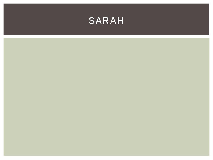 SARAH 