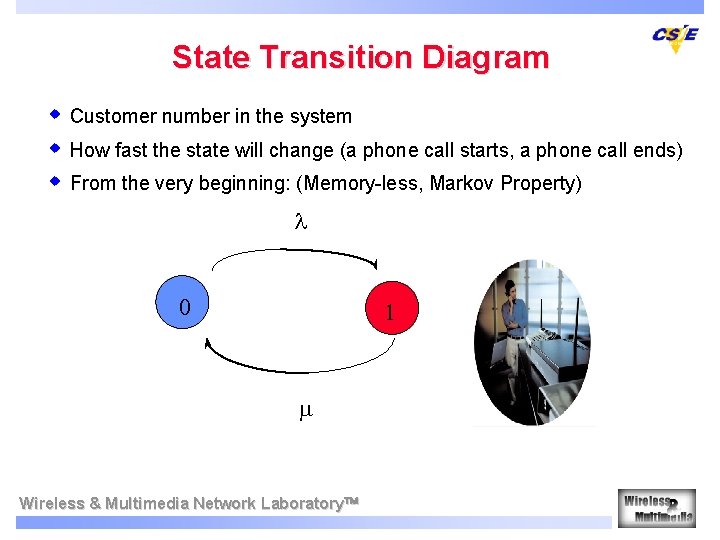 State Transition Diagram w Customer number in the system w How fast the state State Transition Diagram w Customer number in the system w How fast the state