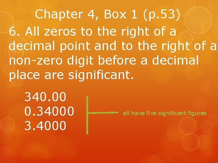 Chapter 4, Box 1 (p. 53) 6. All zeros to the right of a