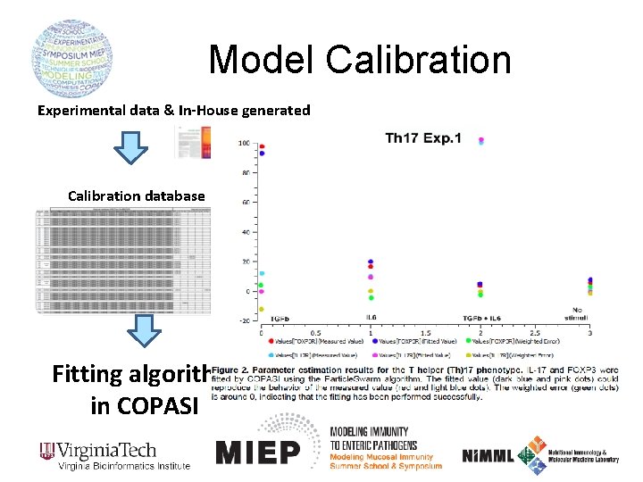 Model Calibration Experimental data & In-House generated Calibration database COmplex PAthway SImulator Fitting algorithm