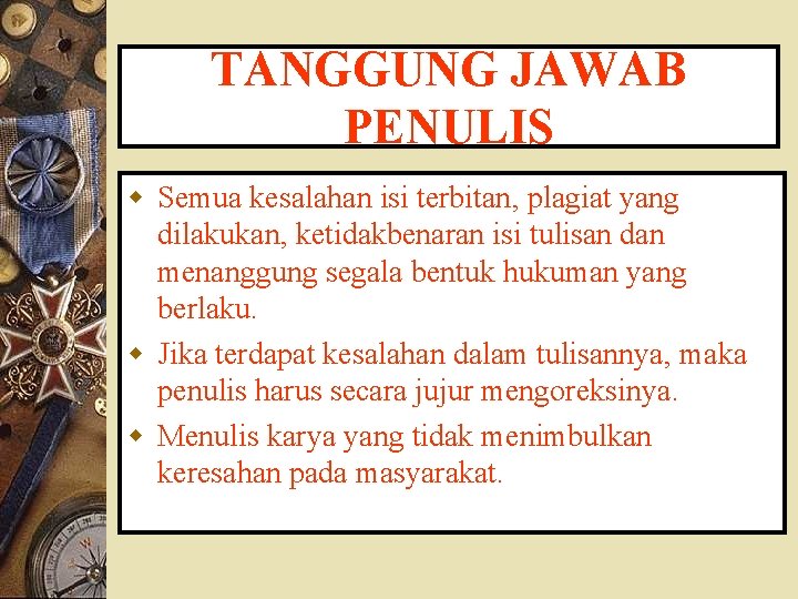 Etika Penulisan Karya Ilmiah Urip Santoso Jurusan Peternakan