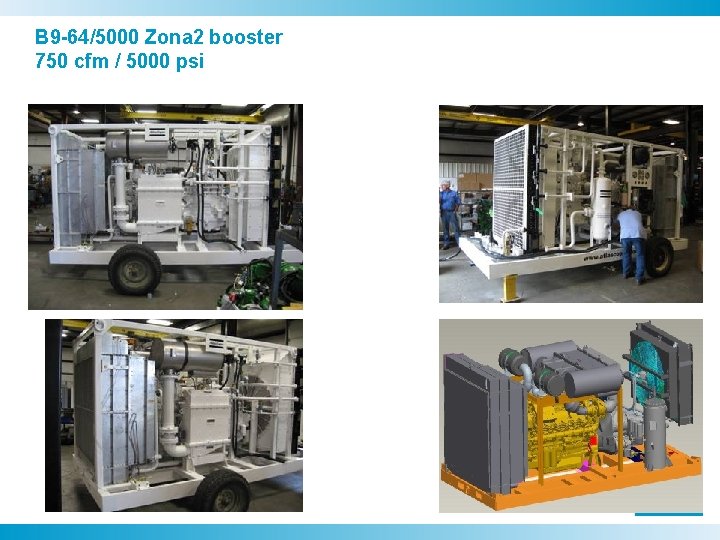 B 9 -64/5000 Zona 2 booster 750 cfm / 5000 psi 