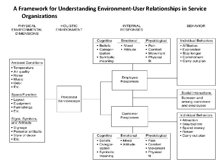 A Framework for Understanding Environment-User Relationships in Service Organizations 